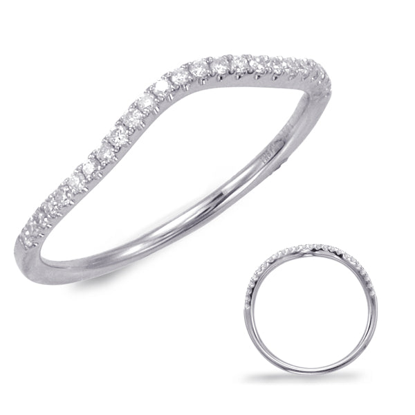 White Gold Wedding Band - EN7592-BWG