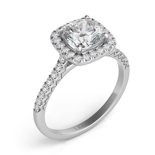 White Gold Engagement Ring - EN7593-4.5MWG