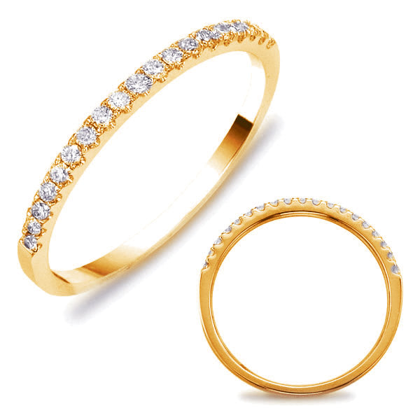 Yellow Gold Diamond Band - EN7598-B6X4MYG