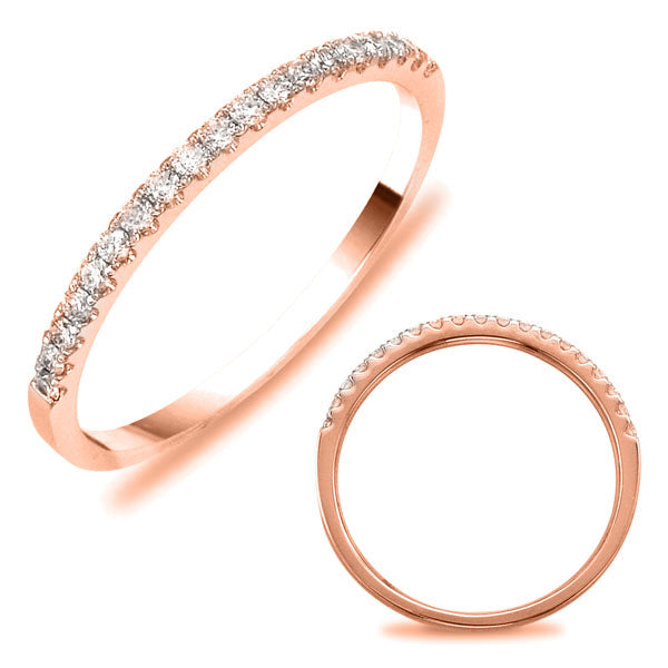 Rose Gold Wedding Band - EN7598-B7X5MRG