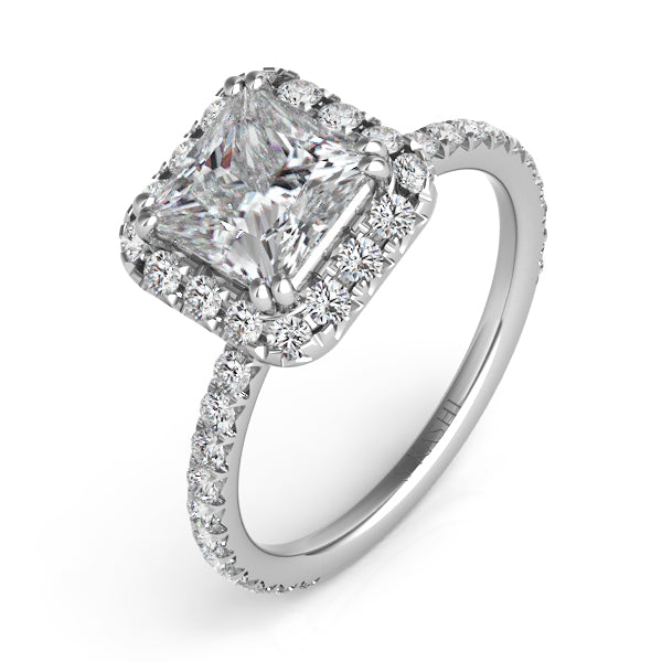 Platinum Engagement Ring - EN7601-125PL