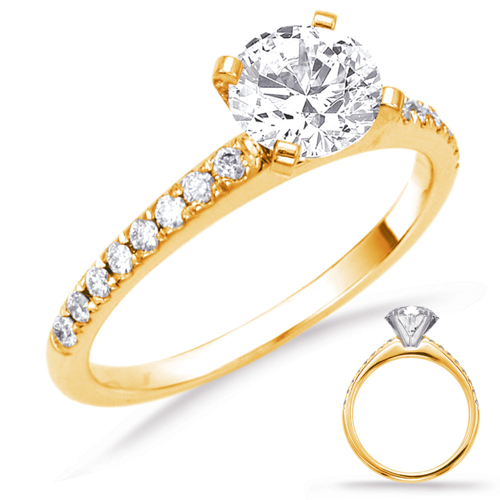 Yellow Gold Engagement Ring - EN7603YG