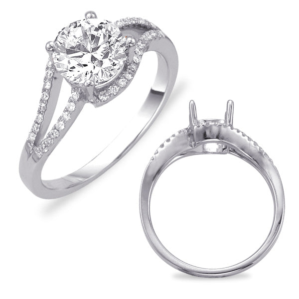 White Gold Engagement Ring - EN7617-1WG