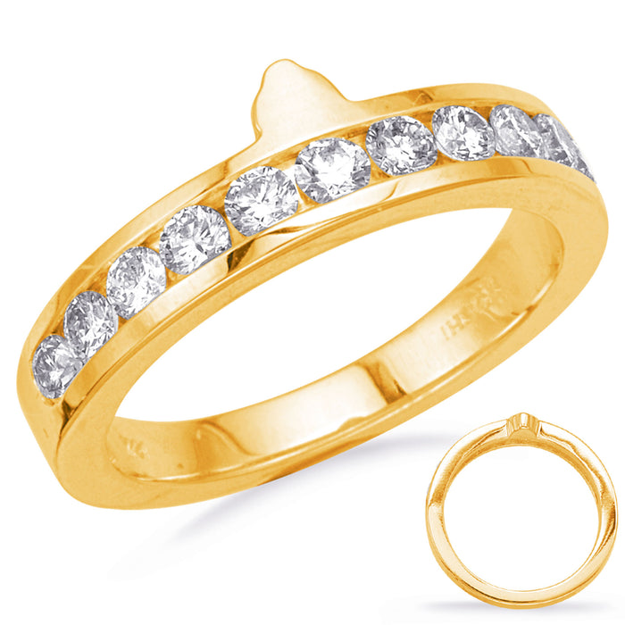 Yellow Gold Wedding Band - EN7619-BYG