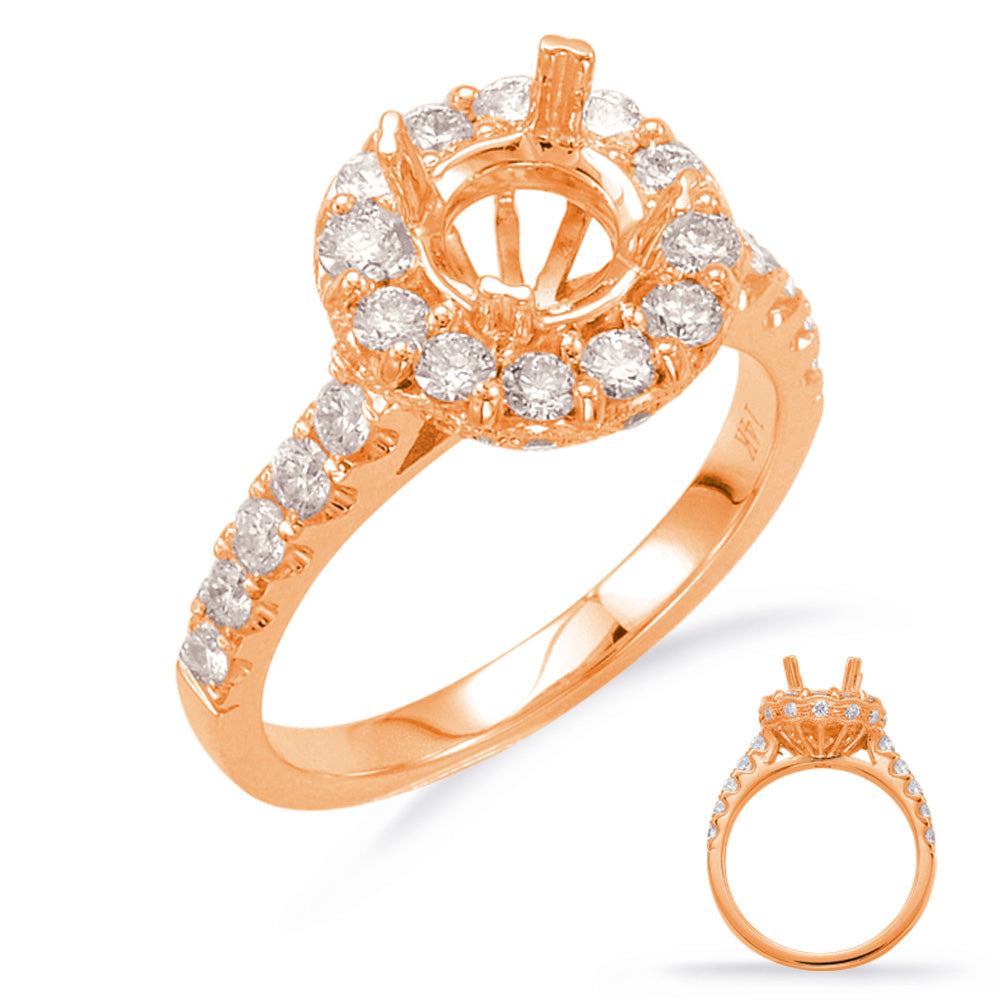 Rose Gold Engagement Ring - EN7624-1RG