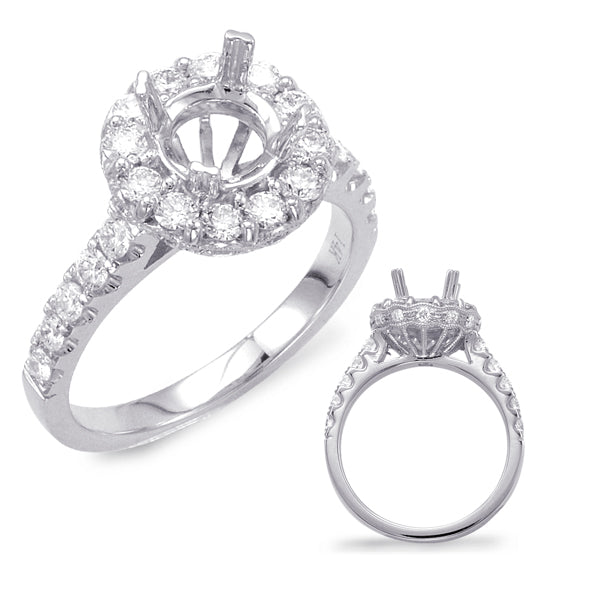 White Gold Engagement Ring - EN7624-1WG