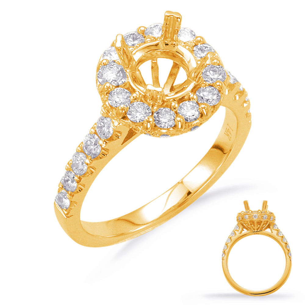 Yellow Gold Engagement Ring - EN7624-1YG