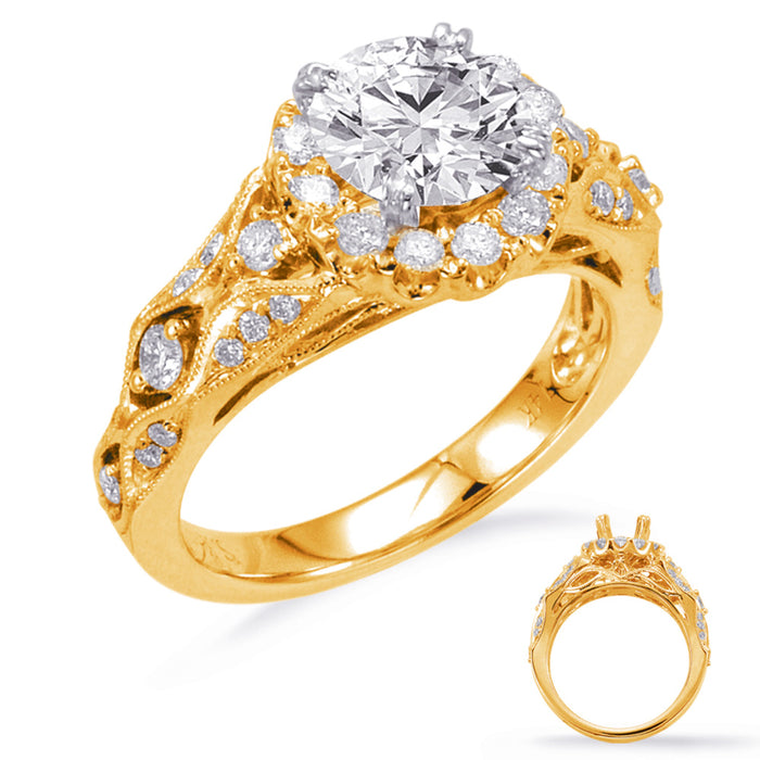 Yellow Gold Engagement Ring - EN7626YG