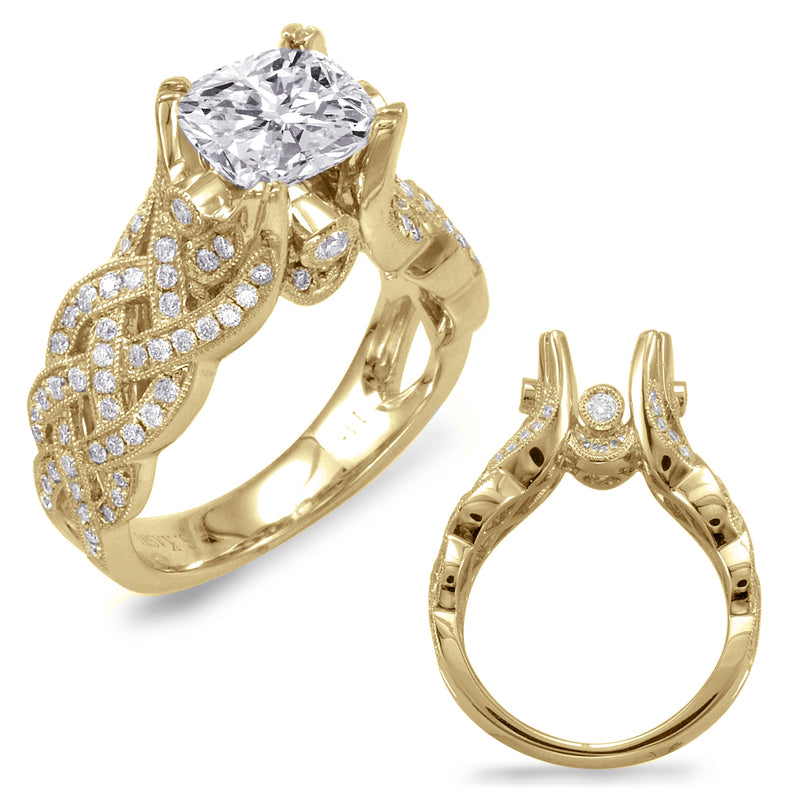 Yellow Gold Engagement Ring - EN7627-15YG