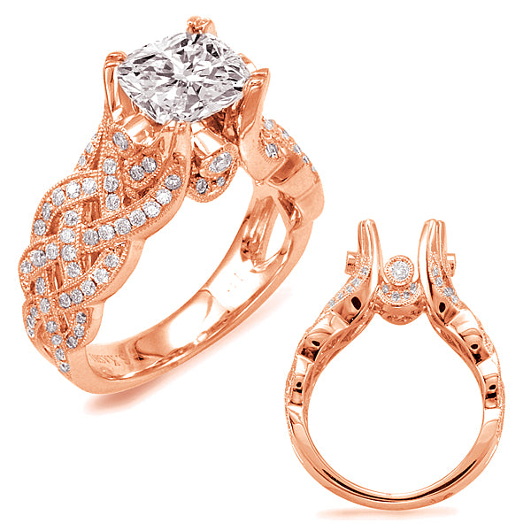 Rose Gold Engagement Ring - EN7627-1RG