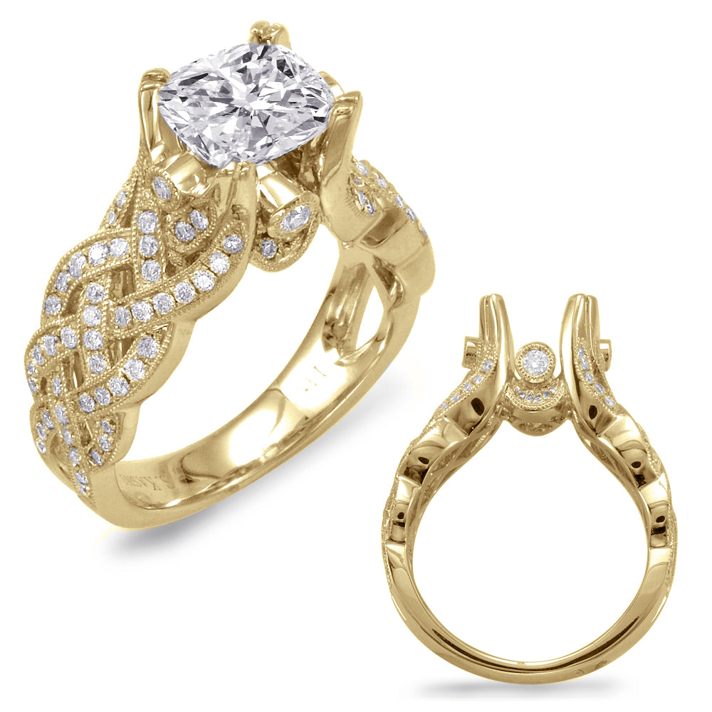 Yellow Gold Engagement Ring - EN7627-1YG