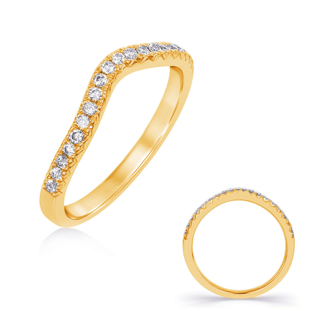 Yellow Gold Wedding Band - EN7643-BYG