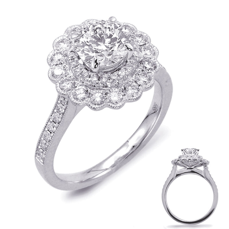 White Gold Engagement Ring - EN7646-1WG