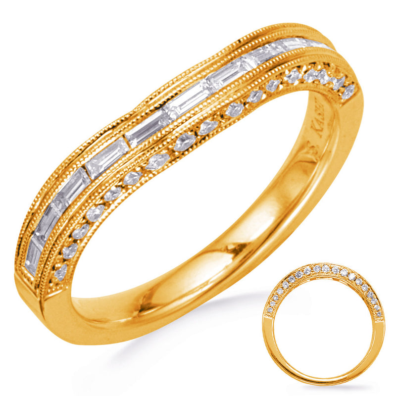 Yellow Gold Wedding Band - EN7651-BYG