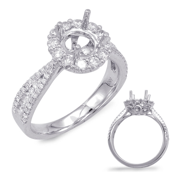 White Gold Engagement Ring - EN7653-15WG