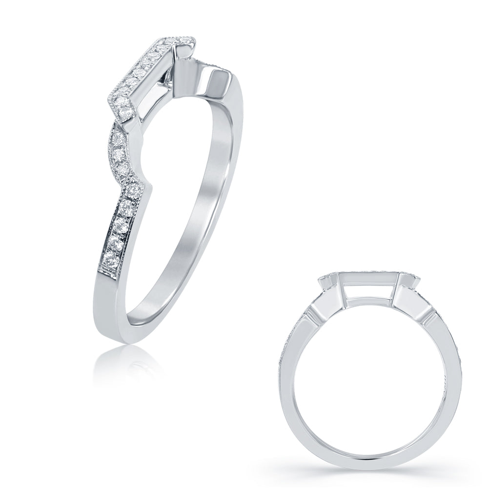 White Gold Matching Band - EN7654-BWG