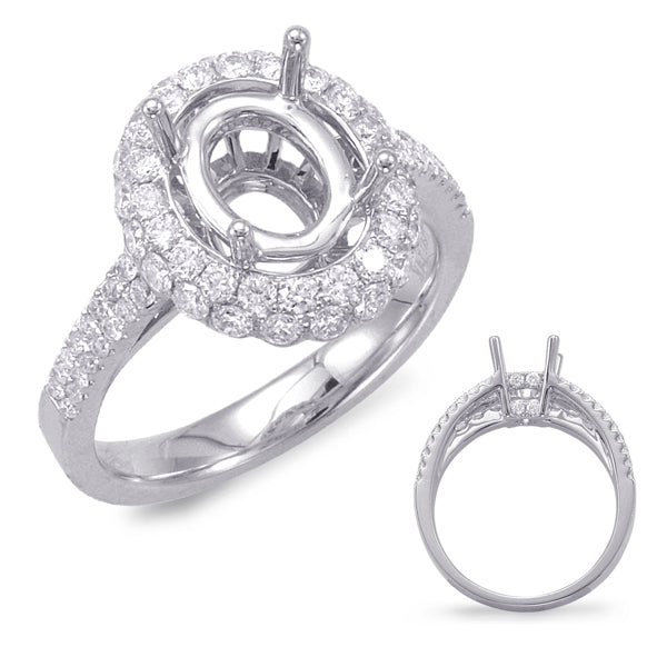 Platinum Engagement Ring - EN7659-10X8MPL