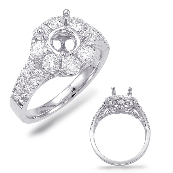 White Gold Engagement Ring - EN7667-1WG