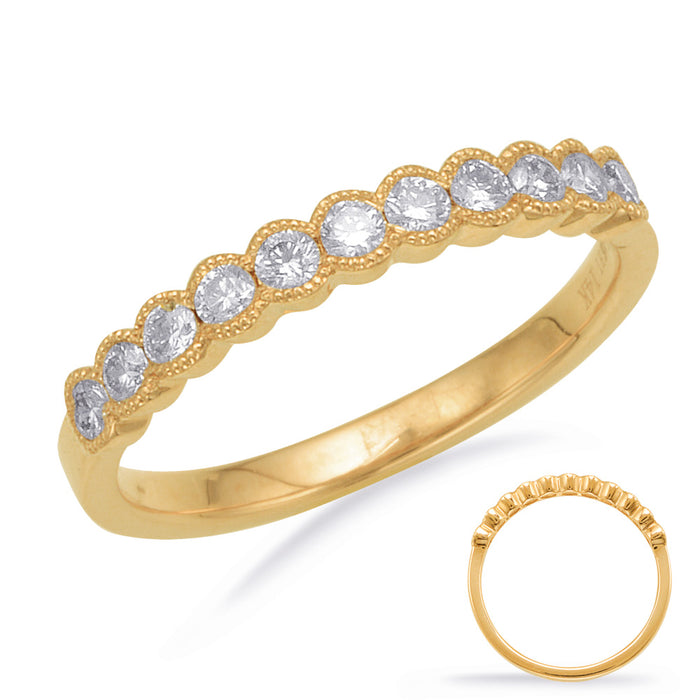 Yellow Gold Wedding Band - EN7668-B10YG