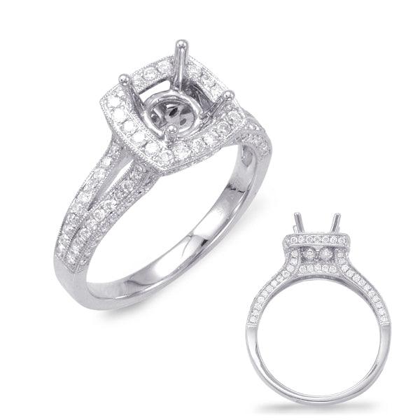 Platinum  Engagement Ring - EN7674-PL