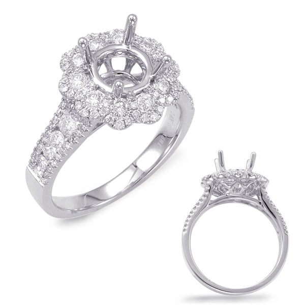 White Gold Engagement Ring - EN7675-15WG