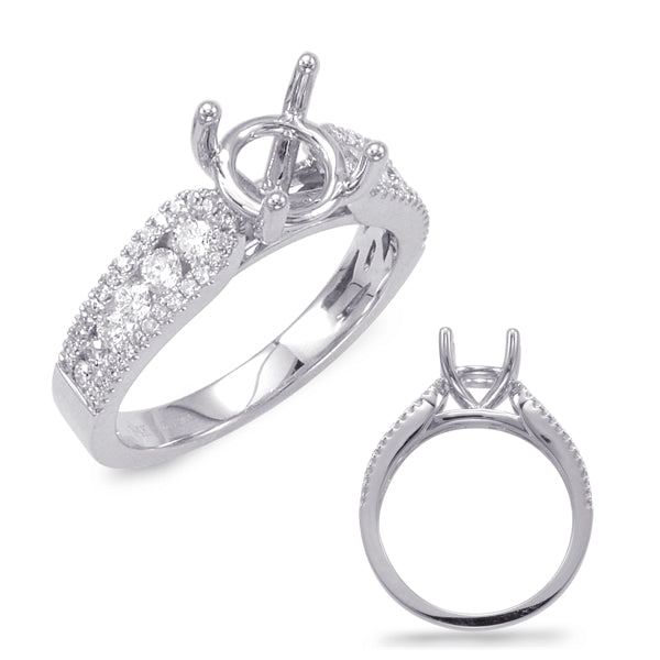 White Gold Engagement Ring - EN7677-15WG