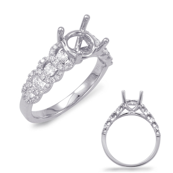 White Gold Engagement Ring - EN7680-15WG