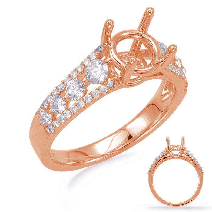 Rose Gold Engagement Ring - EN7681-15RG