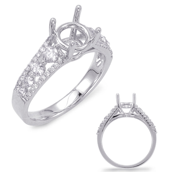 White Gold Engagement Ring - EN7681-15WG