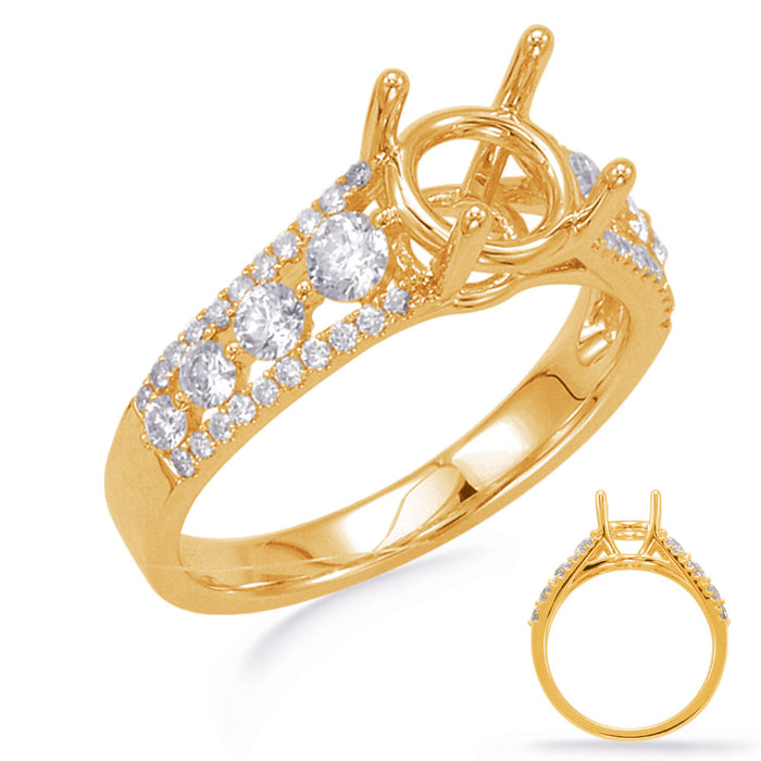 Yellow Gold Engagement Ring - EN7681-15YG