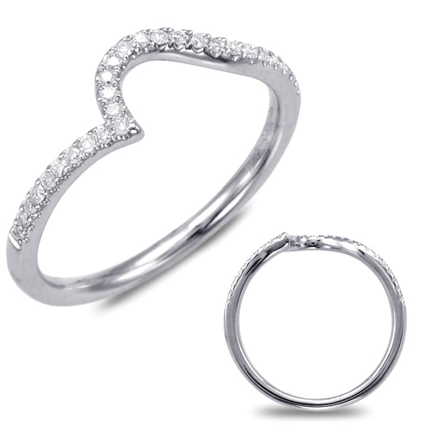 White Gold Wedding Band - EN7683-BWG