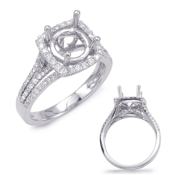 White Gold Engagement Ring - EN7685-2WG