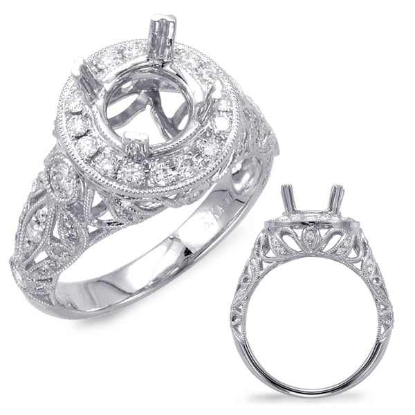 White Gold Engagement Ring - EN7690-1WG