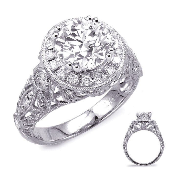 White Gold Engagement Ring - EN7690-2WG