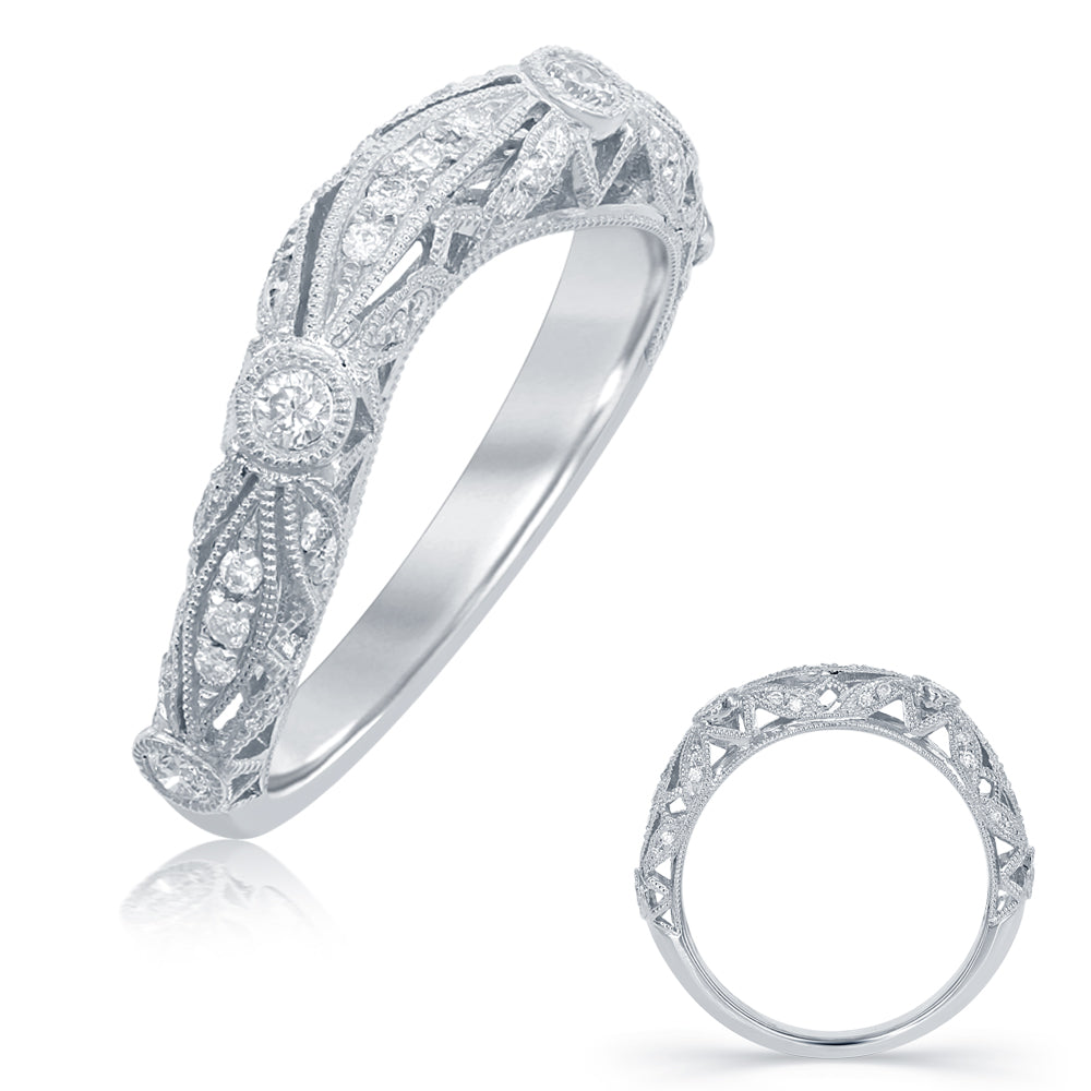 White Gold Wedding Band - EN7690-B2WG