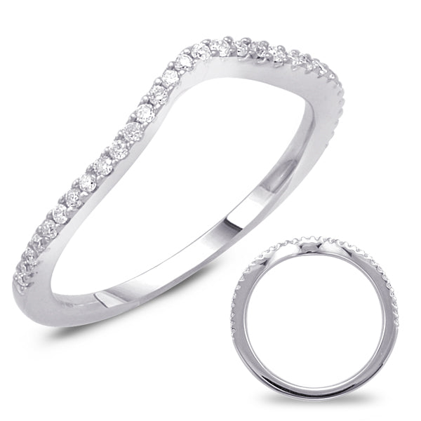 White Gold Wedding Band - EN7695-BWG