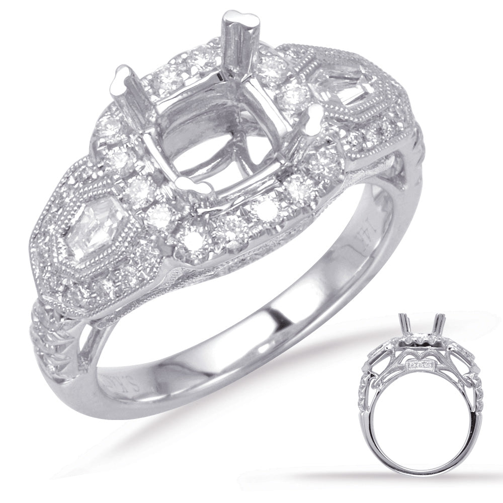 White Gold Engagement Ring - EN7700-6.5MWG