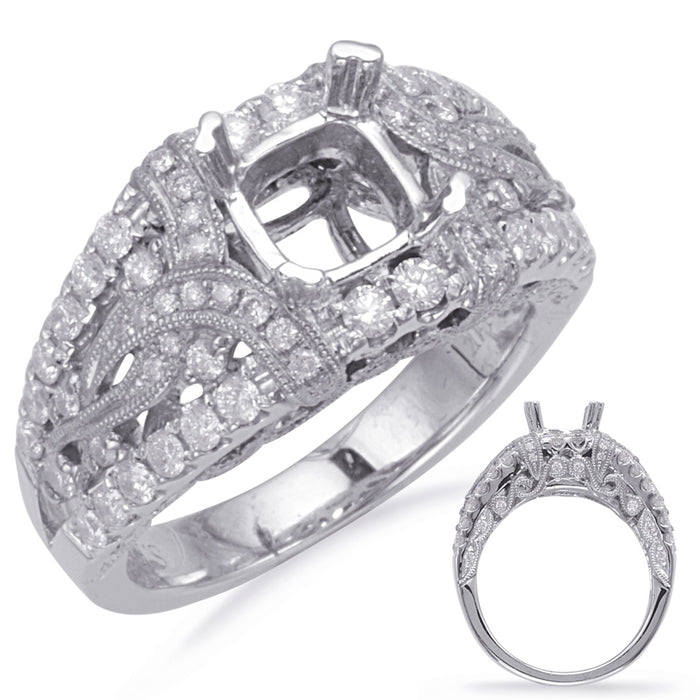 White Gold Engagement Ring - EN7701-6MWG