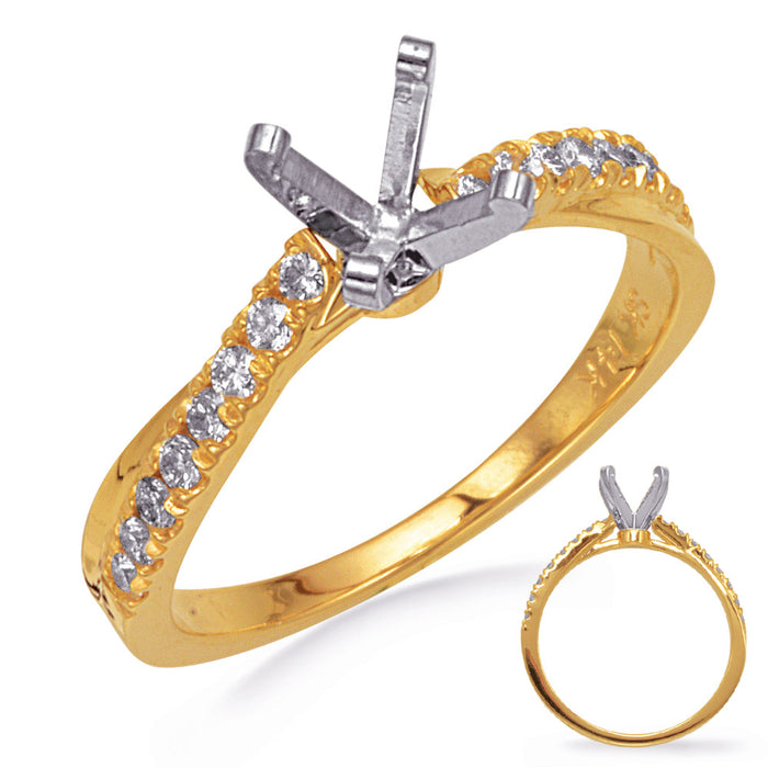 Yellow Gold Engagement Ring - EN7703YG