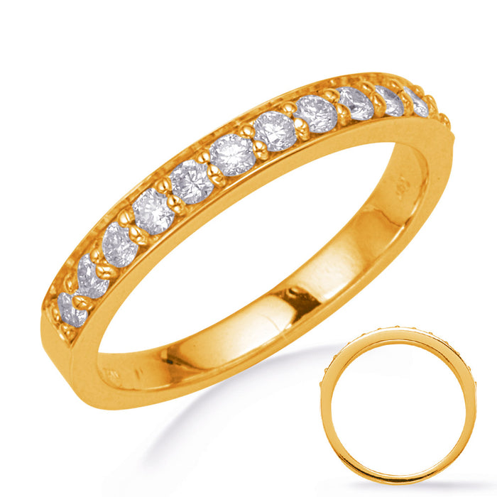 Yellow Gold Wedding Band - EN7708-B9X6MYG