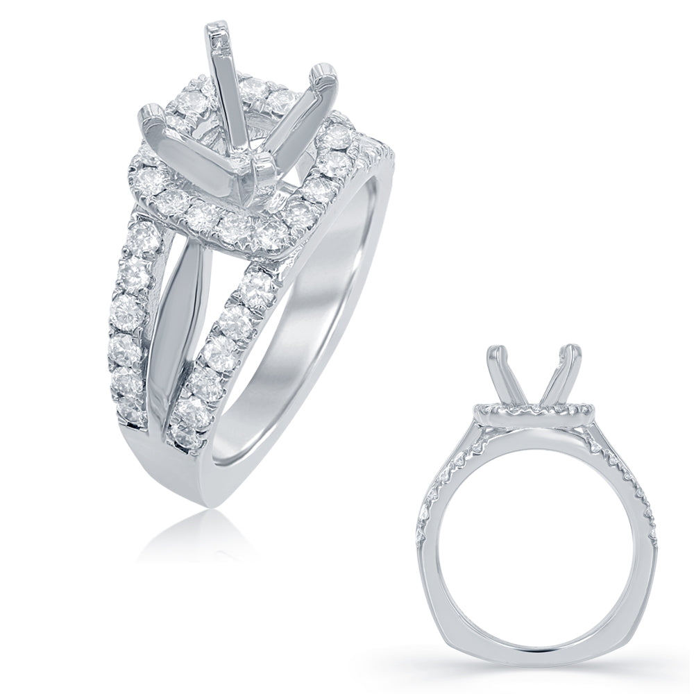 White Gold Engagement Ring - EN7714WG