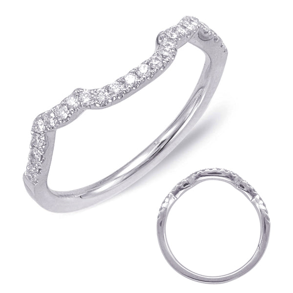 White Gold  Wedding Band - EN7716-BWG