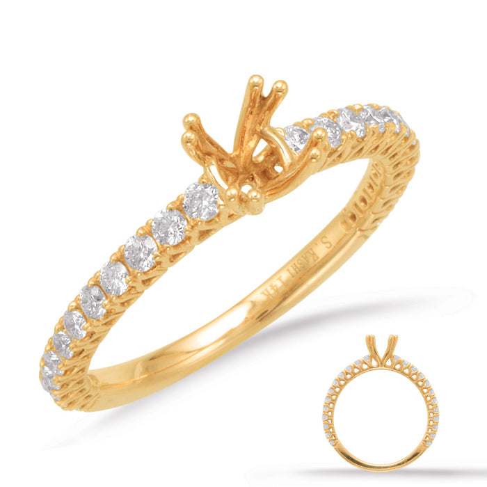 Yellow Gold Engagement Ring - EN7722-125YG