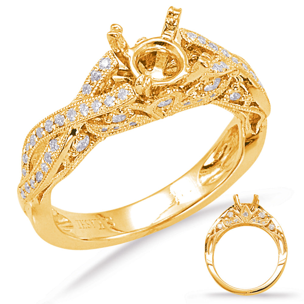 Yellow Gold Engagement Ring - EN7735-1YG