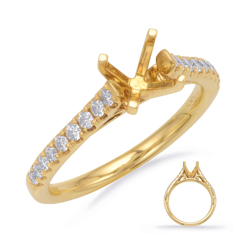 Yellow Gold Engagement Ring - EN7743-1YG