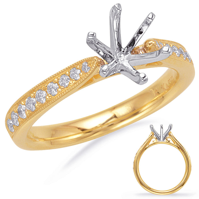 Yellow Gold Engagement Ring - EN7744-15YG