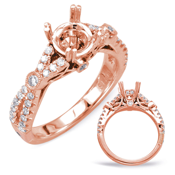 Rose Gold Engagement Ring - EN7752-1RG