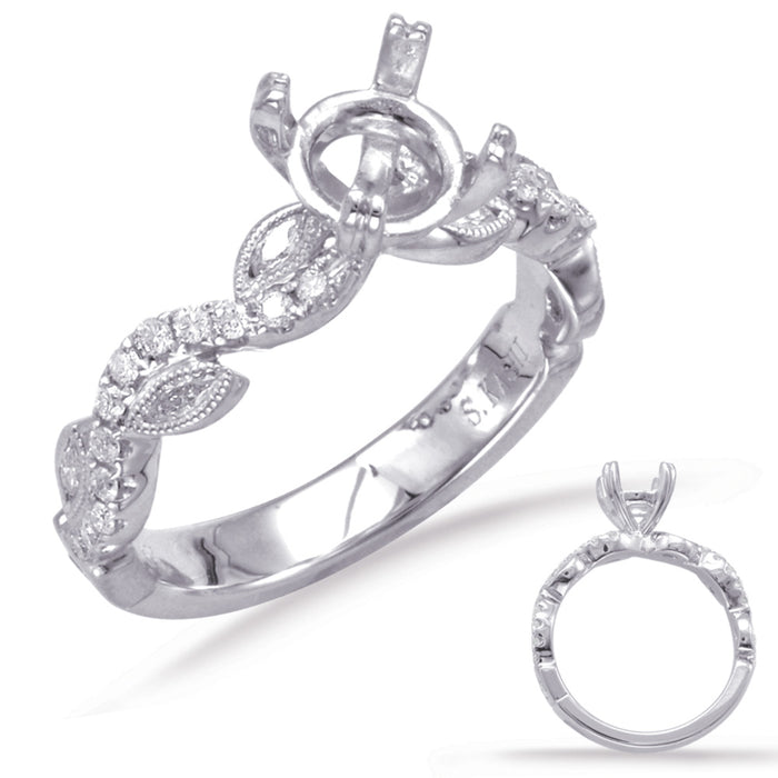 White Gold Engagement Ring - EN7754-1WG