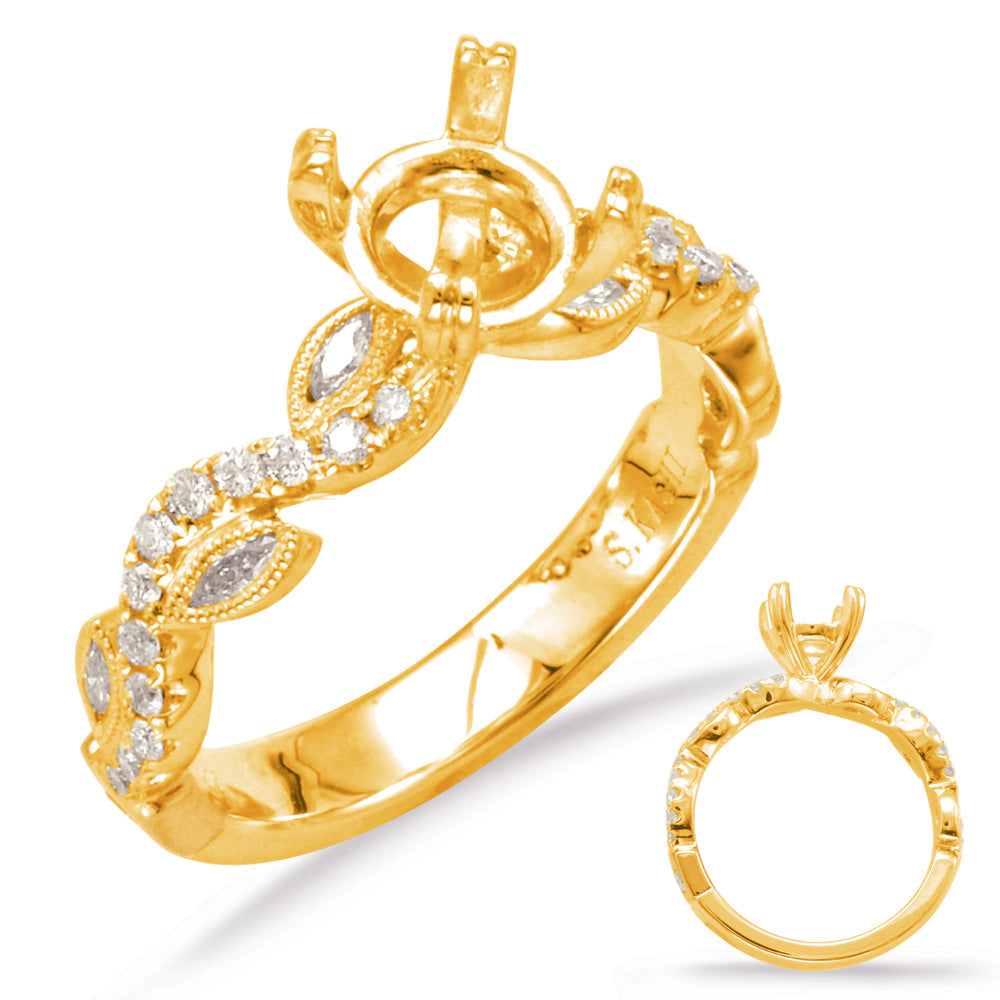 Yellow Gold Engagement Ring - EN7754-1YG