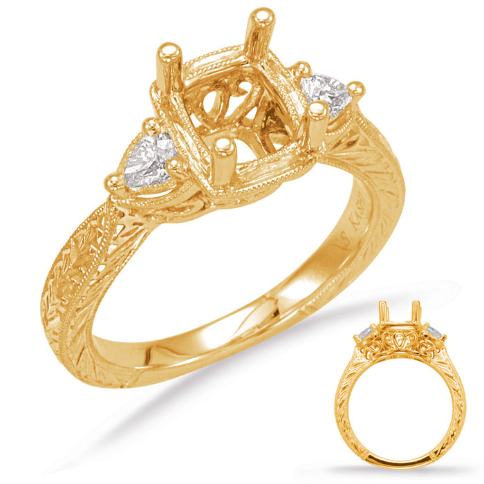 Yellow Gold Engagement Ring - EN7773-6.5X55YG